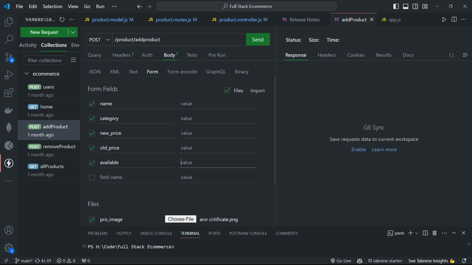 Ecommerce Backend